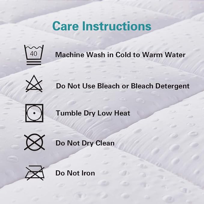 Топ матрак Bedecor за легло, мек топ матрак, луксозен 3D масажен балон 200x200 см