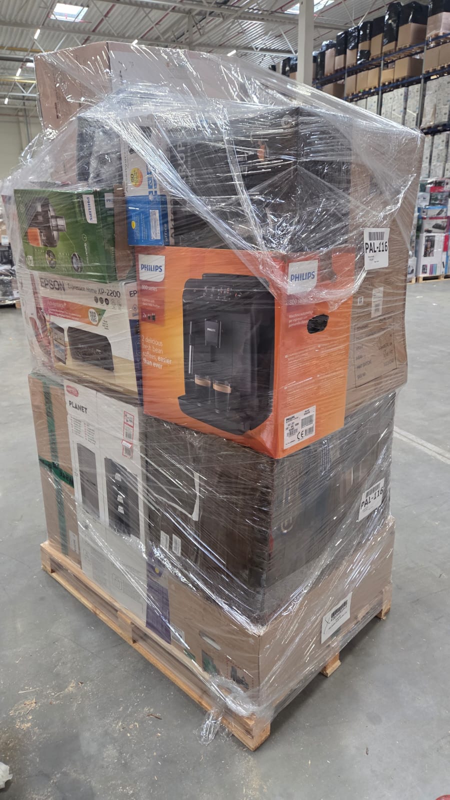 Микс палети Електрореди MIX A/B/C без манифест/Dyson,Bosch,Philips,Rowenta,Krups,Ecovacs,Bisell,Klarstein,HP