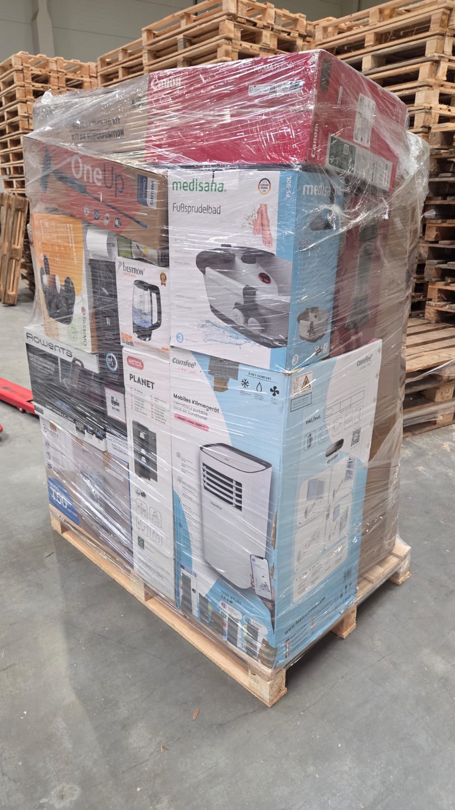 Микс палети Електрореди MIX A/B/C без манифест/Dyson,Bosch,Philips,Rowenta,Krups,Ecovacs,Bisell,Klarstein,HP