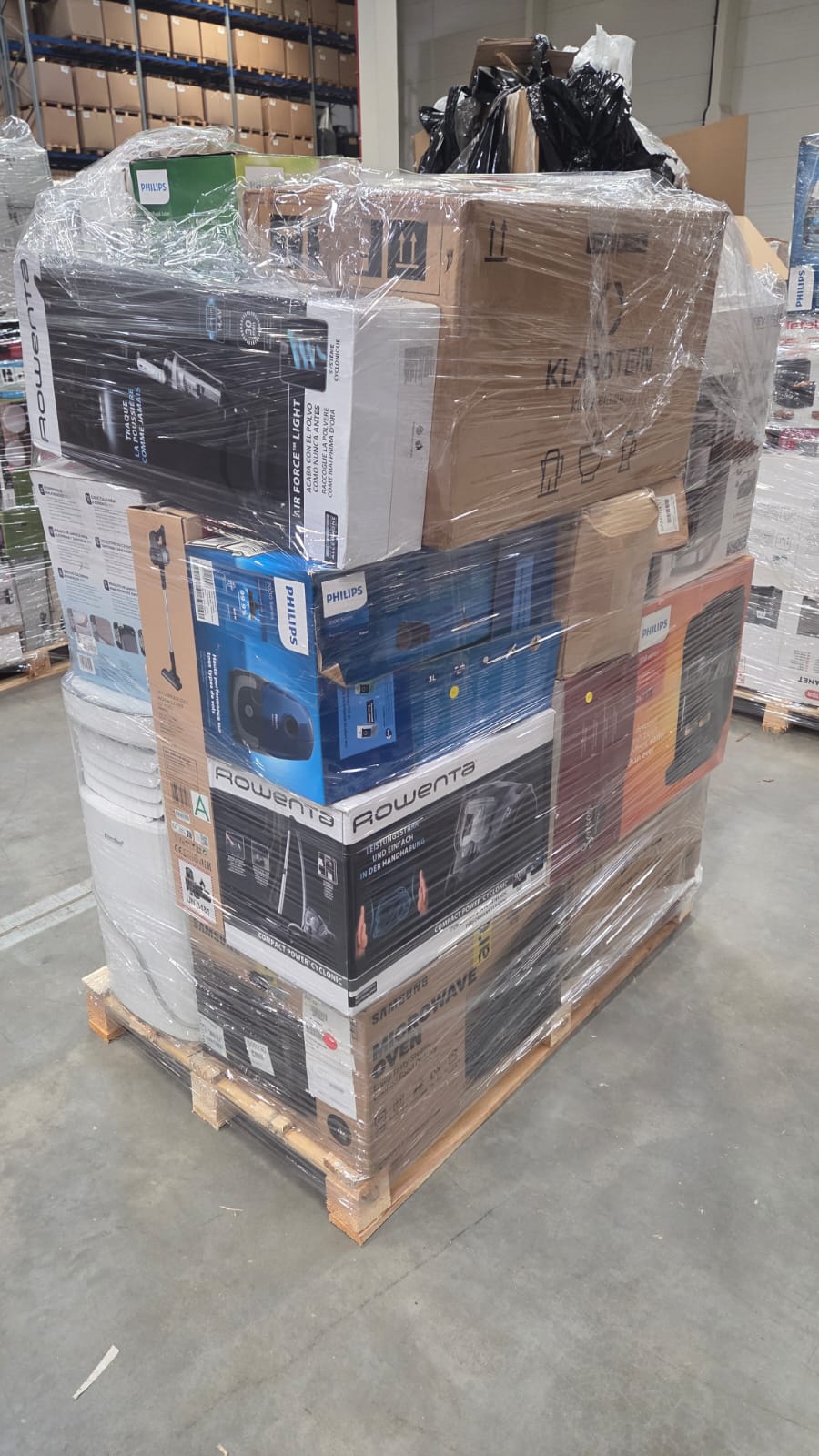 Микс палети Електрореди MIX A/B/C без манифест/Dyson,Bosch,Philips,Rowenta,Krups,Ecovacs,Bisell,Klarstein,HP