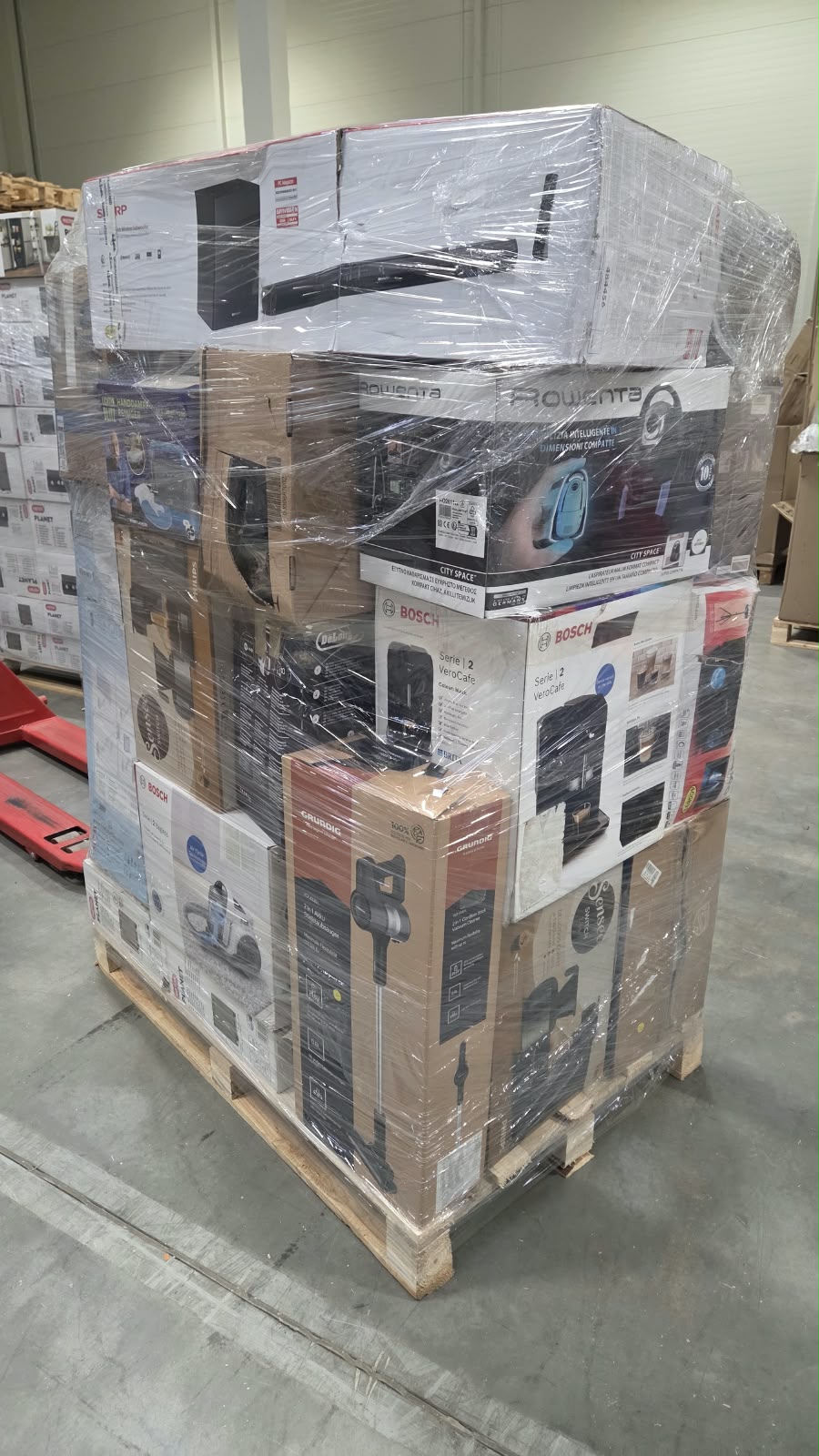 Микс палети Електрореди MIX A/B/C без манифест/Dyson,Bosch,Philips,Rowenta,Krups,Ecovacs,Bisell,Klarstein,HP