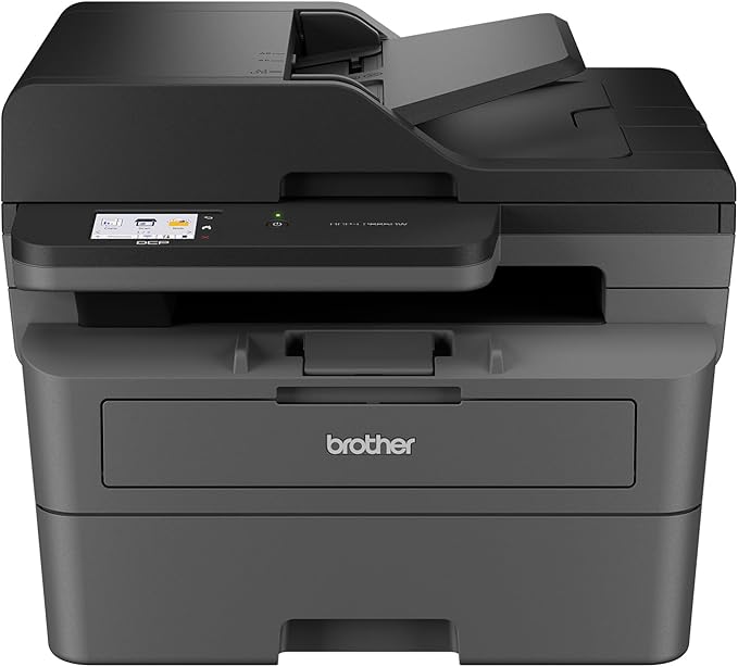 Brother DCP-L2665DW 3-в-1 монохромен лазерен многофункционален принтер, черно/бял с USB, Wi-Fi и LAN, автоматичен двустранен печат