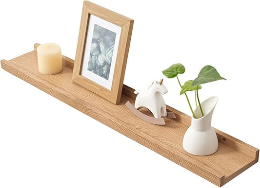 Плаващ рафт Gieanoo от дъб, 120 м, масивен дървен рустик рафт, стенен, за картинна перваза с рафт за радиатор, за кухня, спалня