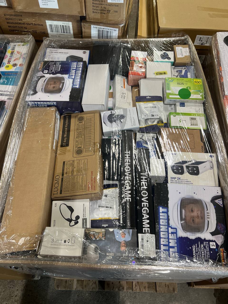 🔥 Amazon MIX палети! 60% електроника, останалите смесени категории🔥 📏 Височина: 100 см/80/120 Euro pallet