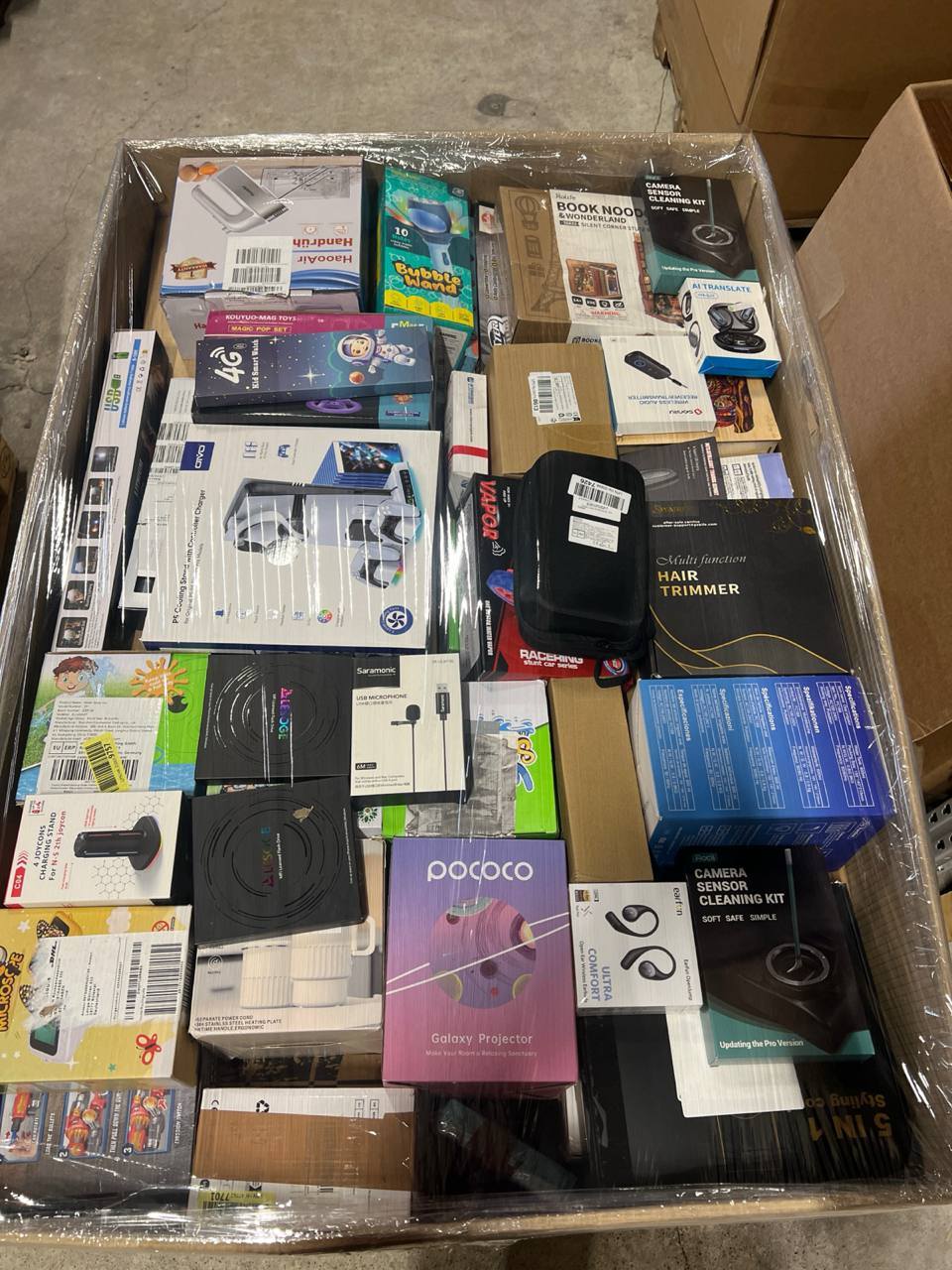 🔥 Amazon MIX палети! 60% електроника, останалите смесени категории🔥 📏 Височина: 100 см/80/120 Euro pallet