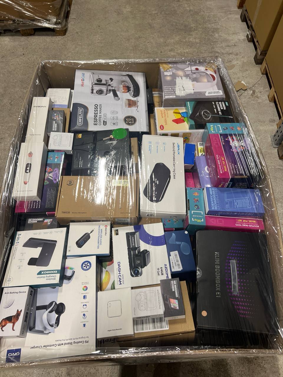 🔥 Amazon MIX палети! 60% електроника, останалите смесени категории🔥 📏 Височина: 100 см/80/120 Euro pallet