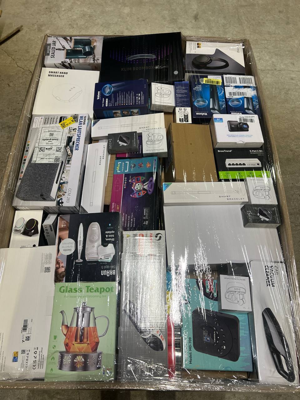 🔥 Amazon MIX палети! 60% електроника, останалите смесени категории🔥 📏 Височина: 100 см/80/120 Euro pallet