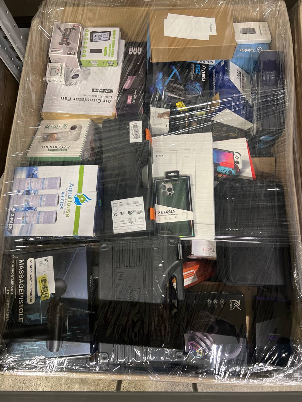 🔥 Amazon MIX палети! 60% електроника, останалите смесени категории🔥 📏 Височина: 100 см/80/120 Euro pallet