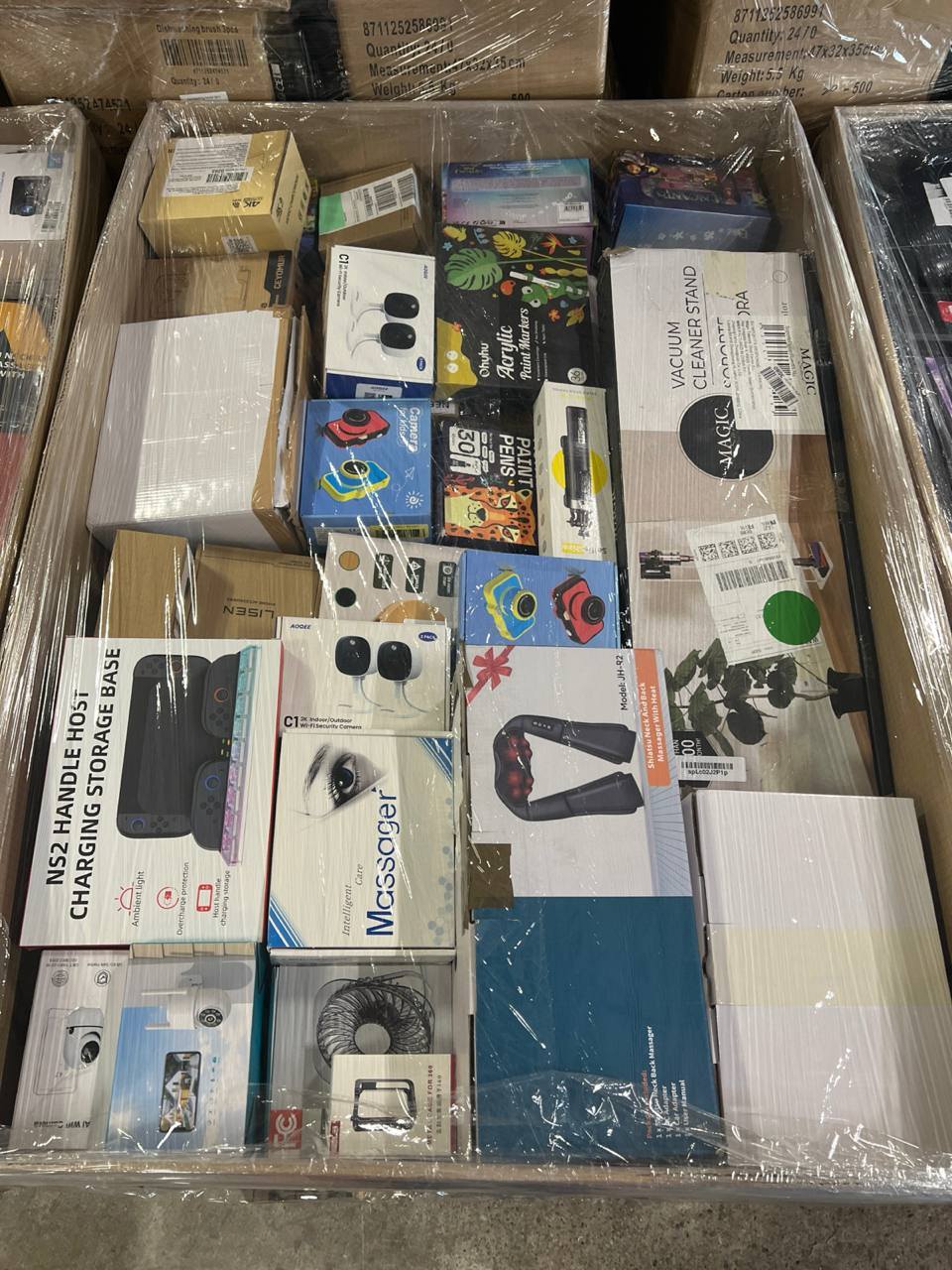 🔥 Amazon MIX палети! 60% електроника, останалите смесени категории🔥 📏 Височина: 100 см/80/120 Euro pallet