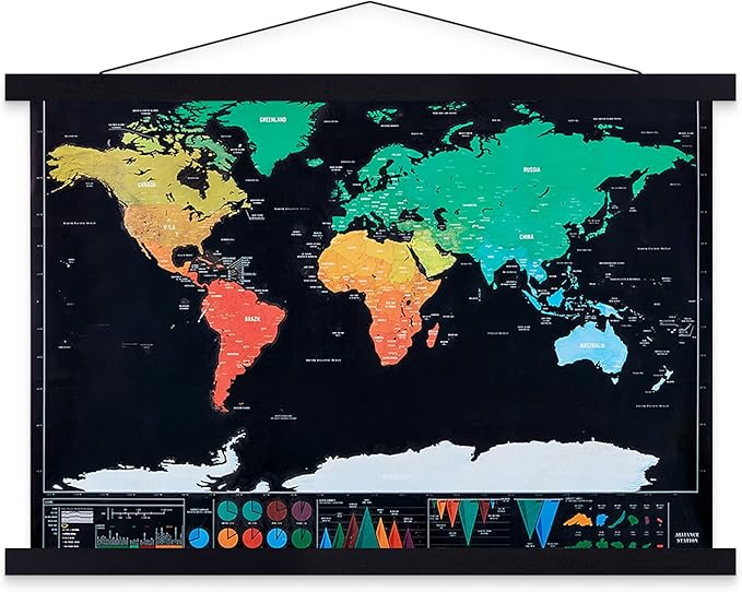 Фоторамка Магнитна рамка от естествено дърво за плакат (91.4 см, черна) (101.6cm Black)