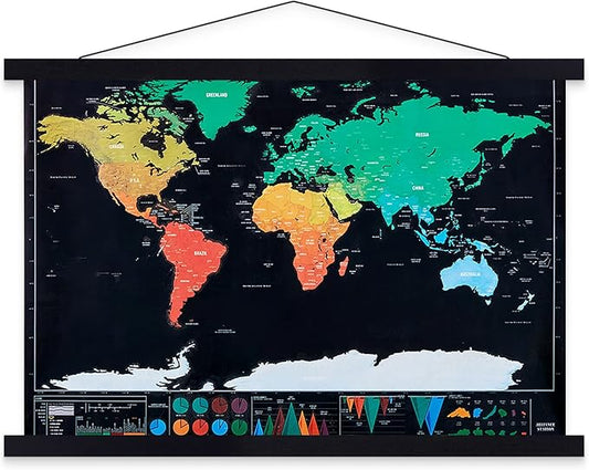 Фоторамка Магнитна рамка от естествено дърво за плакат (91.4 см, черна) (101.6cm Black)