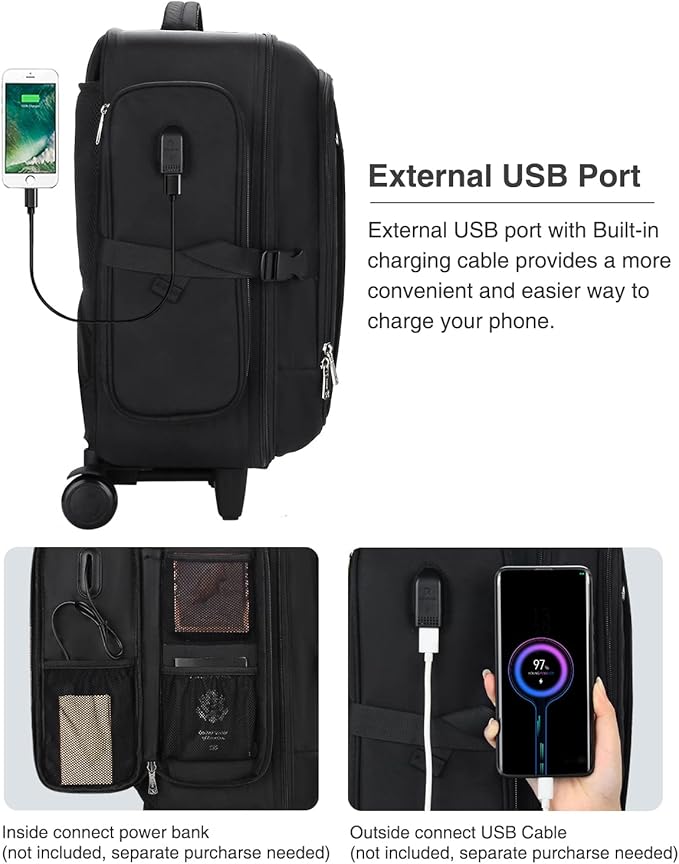 Професионална чанта за грим Relavel, количка за грим, органайзер за грим с голям капацитет, 360° колелца и регулируеми разделители, черна, размер XX-Large