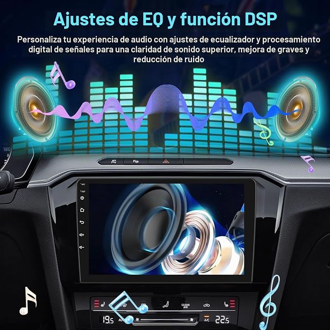 2GB+64GB Android автомобилно радио за Mazda 5 2005-2010 с безжичен Carplay и Android Auto, 9-инчово сензорно радио с 5G/WiFi, DSP, EQ, GPS, FM/RDS радио, SWC + камера за заден ход