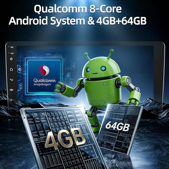 [Qualcomm 8 Core 4+64G] Android радио за BMW X5 E53 E39 M5 E38 1999-2006, CarPlay и Android Auto безжично, 9-инчов IPS сензорен екран, GPS, DSP, WiFi, Plug & Play надстройка