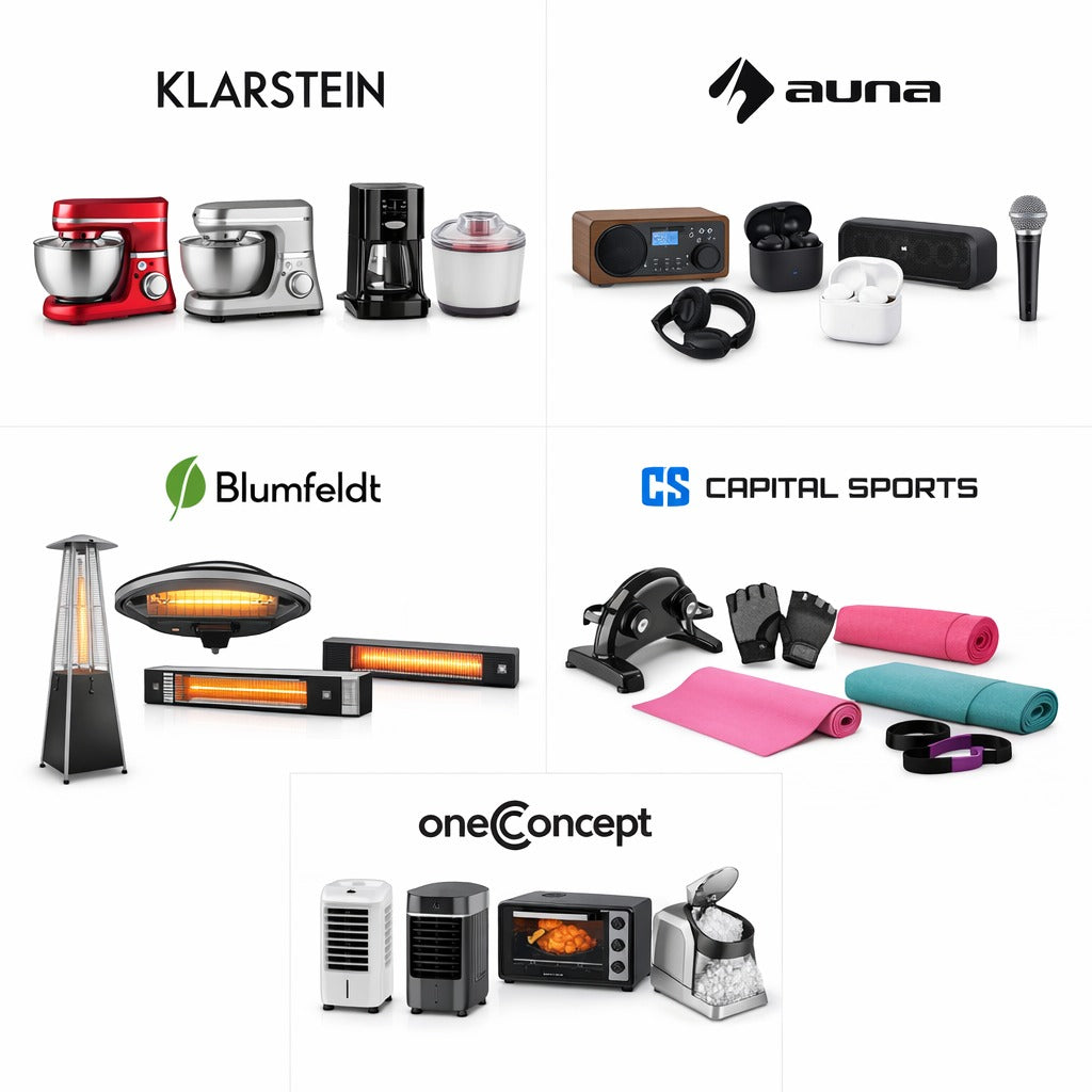 Продукти от Кlarstein Марки: Klarstein, Auna, Blumfeldt, Capital Sports, oneConcept