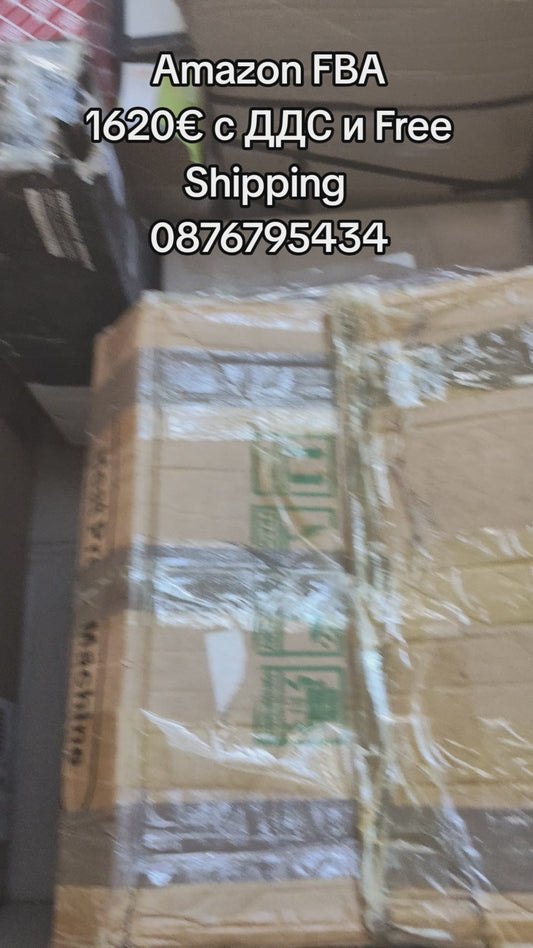 Amazon FBA pallet Цена с ДДС и Безплатна доставка 1620€
Total pcs 169. Total Market price 6620€